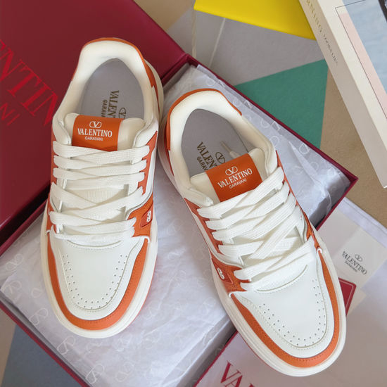 Valentino Color Block Casual Sneakers Breathable Upper Soft Sole