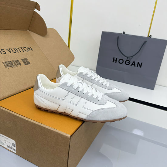Hogan Premium Suede Leather Sneakers Comfortable Casual Footwear