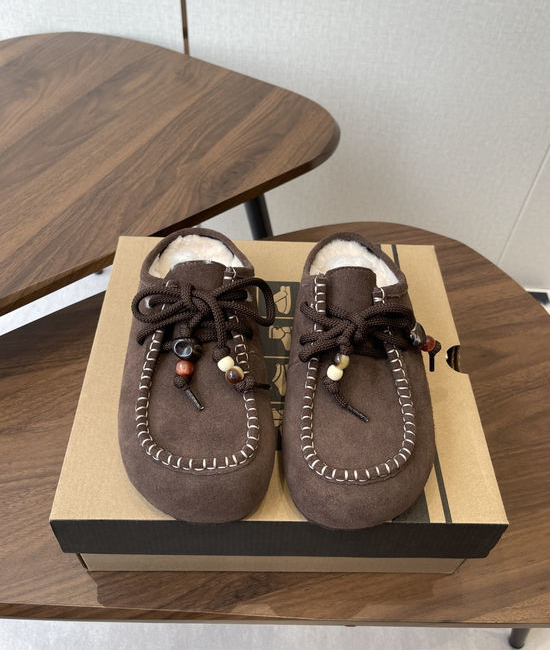 UGG Soft Plush Slip On Mules Comfortable Warm Platform