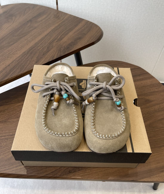 UGG Soft Plush Slip On Mules Comfortable Warm Platform