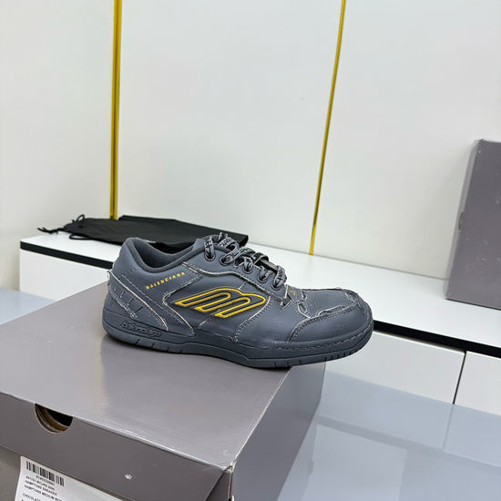 Balenciaga Vintage Distressed Casual Sneakers with Handcrafted Details
