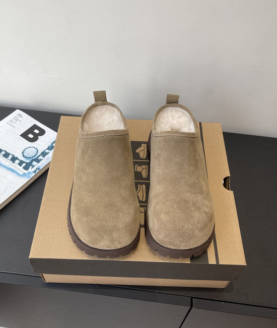 UGG Soft Wool Lined Elevated Platform Slippers