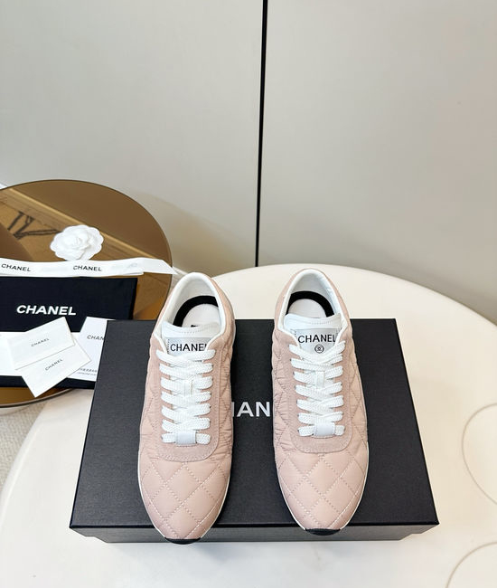 Chanel Quilted Casual Comfort Sneakers with Classic Side Detail