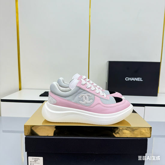 Chanel Casual Thick Sole Comfortable Versatile Daily Sneakers