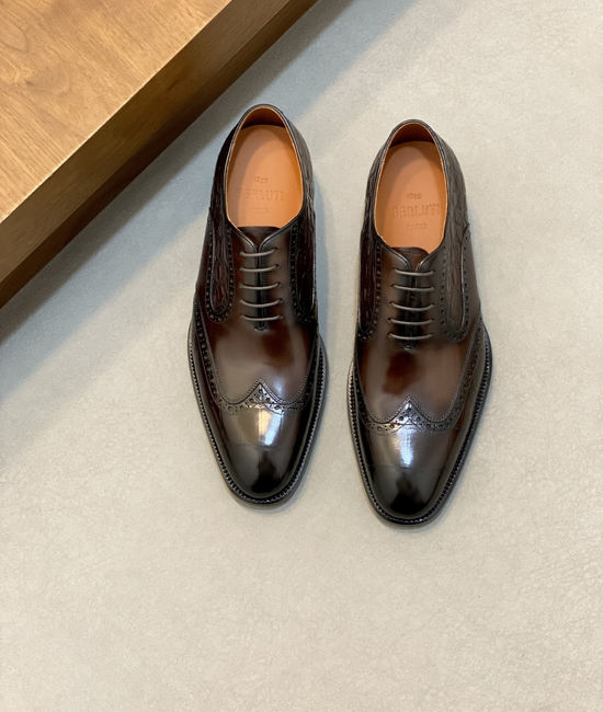 Berluti Premium Leather Formal Dress Shoes with Hand-finished Patina