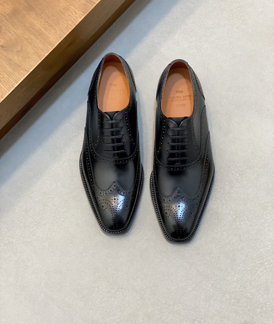 Berluti Premium Leather Formal Dress Shoes with Hand-finished Patina