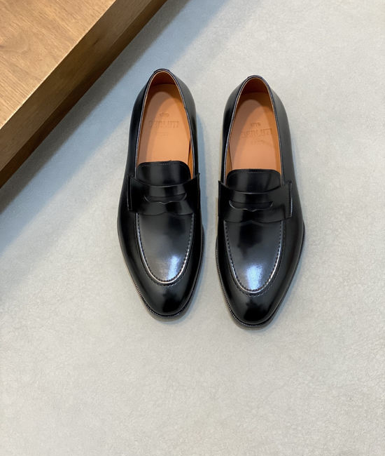 Berluti Premium Leather Formal Dress Shoes with Hand-finished Patina