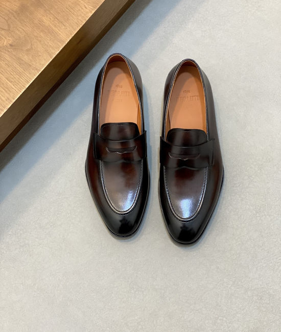 Berluti Premium Leather Formal Dress Shoes with Hand-finished Patina