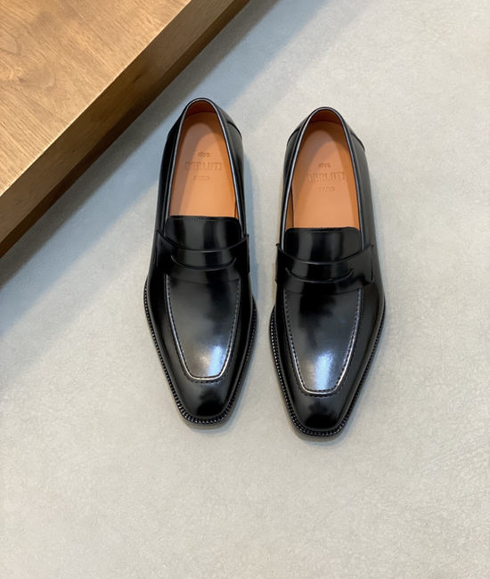 Berluti Premium Leather Formal Dress Shoes with Hand-finished Patina