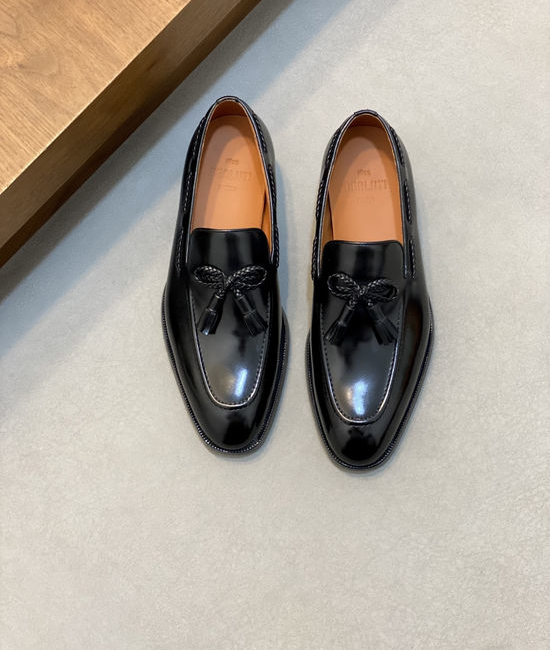 Berluti Premium Leather Formal Dress Shoes with Hand-finished Patina