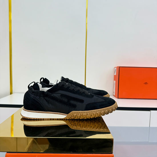 Hermes Suede Fabric Casual Sneakers Non-slip Durable Daily Shoes