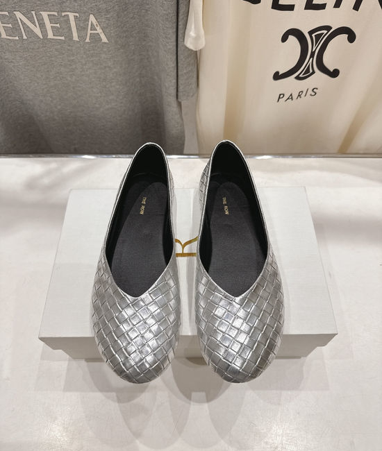 The Row Woven Textured Slip On Mary Jane Comfortable Flat Shoes