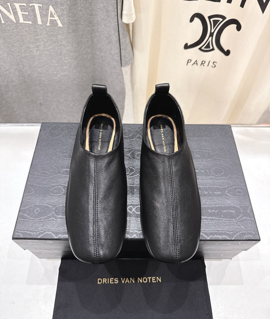 Dries Van Noten Soft Leather Slip On Retro Comfortable Casual Loafer Shoes