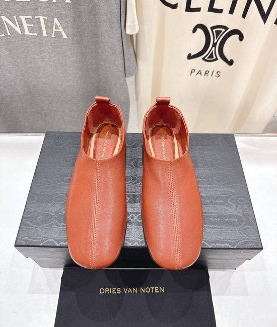 Dries Van Noten Soft Leather Slip On Retro Comfortable Casual Loafer Shoes