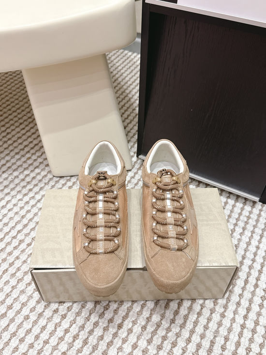 Golden Goose Vintage Distressed Low Top Star Casual Sneakers