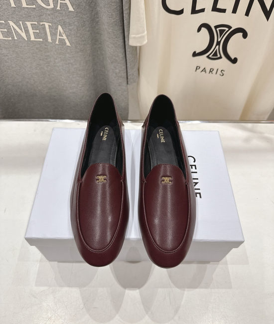 Celine Elegant Flat Mary Jane Loafers Soft Versatile Daily Casual Shoes