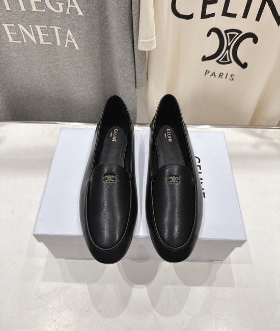 Celine Elegant Flat Mary Jane Loafers Soft Versatile Daily Casual Shoes
