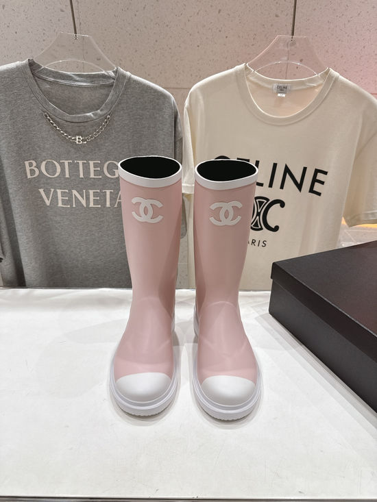 Chanel Stylish Waterproof Knee High Boots with Comfort Insole