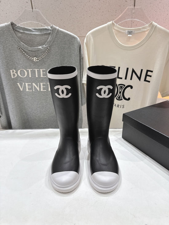 Chanel Stylish Waterproof Knee High Boots with Comfort Insole
