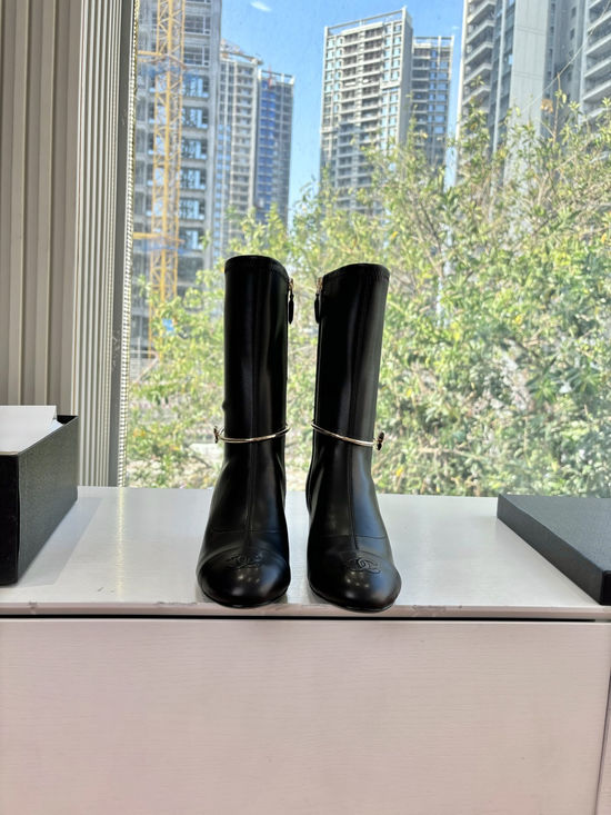 Chanel Stretch Ankle Boots Soft Sheepskin Non-slip Sole