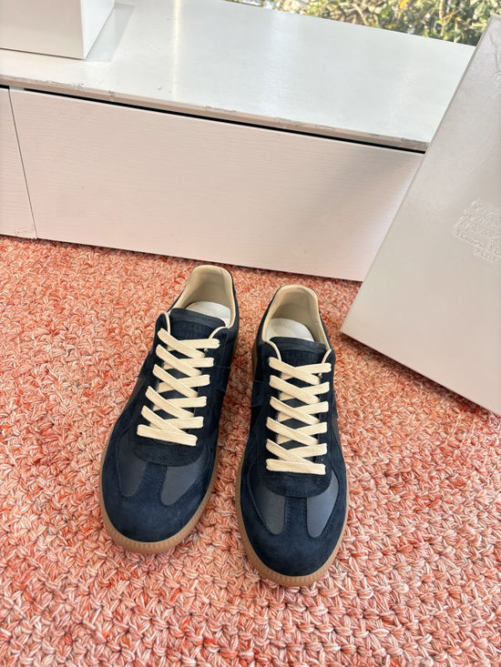 Maison Margiela Classic Cowhide Suede Stitching Casual Training Shoes