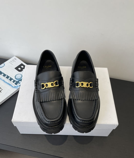 Celine Classic Loafers with Tassel Details for Versatile Style
