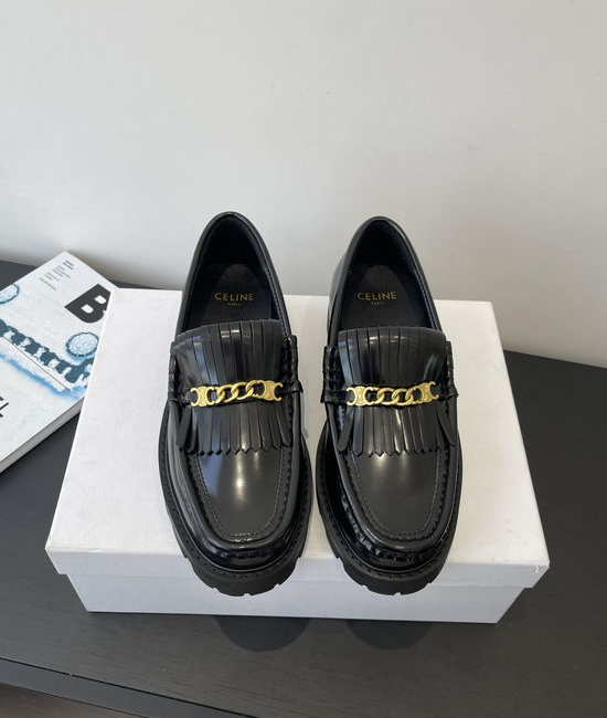 Celine Classic Loafers with Tassel Details for Versatile Style