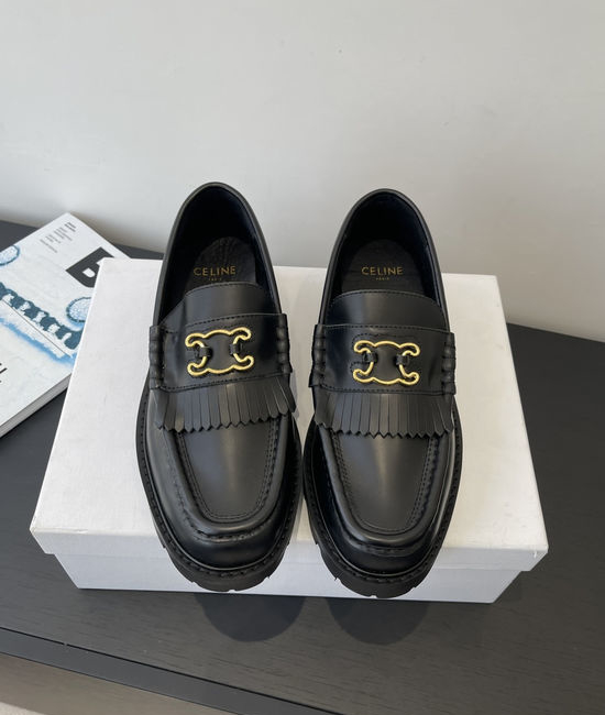 Celine Classic Loafers with Tassel Details for Versatile Style