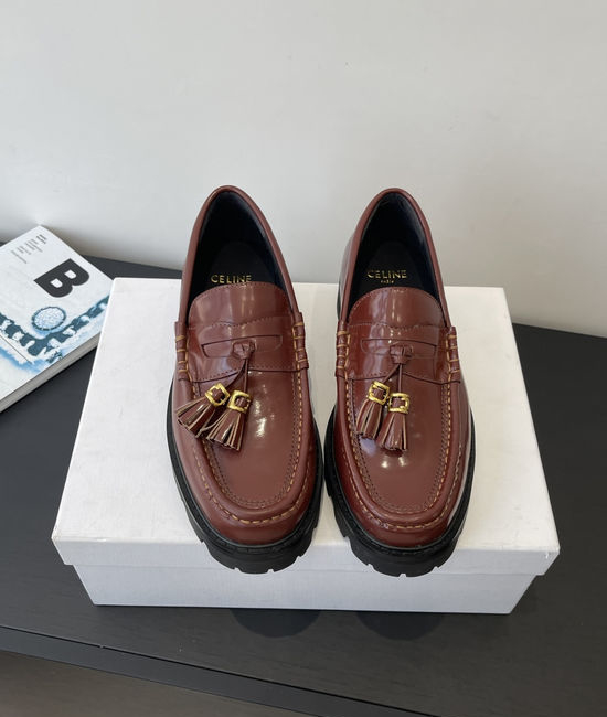 Celine Classic Loafers with Tassel Details for Versatile Style