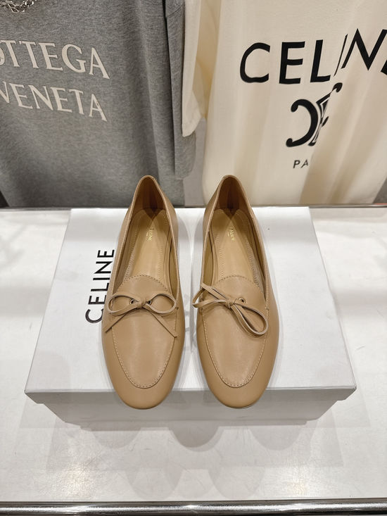 Celine Genuine Leather Slip-on Flat Casual Loafers
