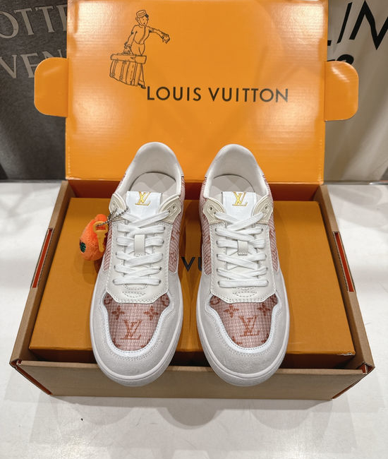 Louis Vuitton LV Thick Sole Leather Casual Sports Sneakers