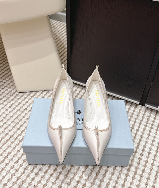 Prada Vintage Pointed-toe High-heeled Pumps with Bow Accent