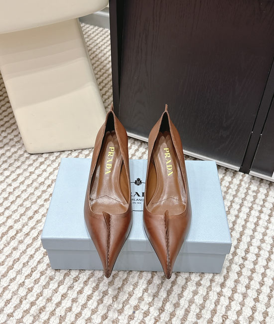 Prada Vintage Pointed-toe High-heeled Pumps with Bow Accent