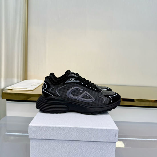 Christian Dior CD Embroidered Fabric Casual Sneakers Breathable Comfortable Footwear