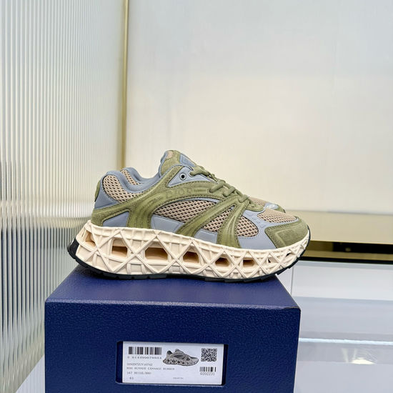 Christian Dior Breathable Leather Mesh Casual Shoes With Durable Outsole
