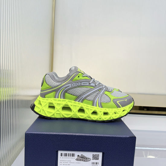 Christian Dior Breathable Leather Mesh Casual Shoes With Durable Outsole