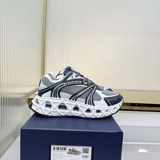Christian Dior Breathable Leather Mesh Casual Shoes With Durable Outsole
