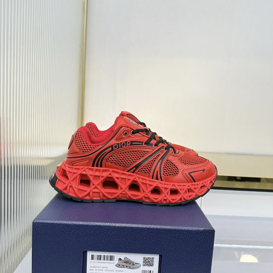 Christian Dior Breathable Leather Mesh Casual Shoes With Durable Outsole