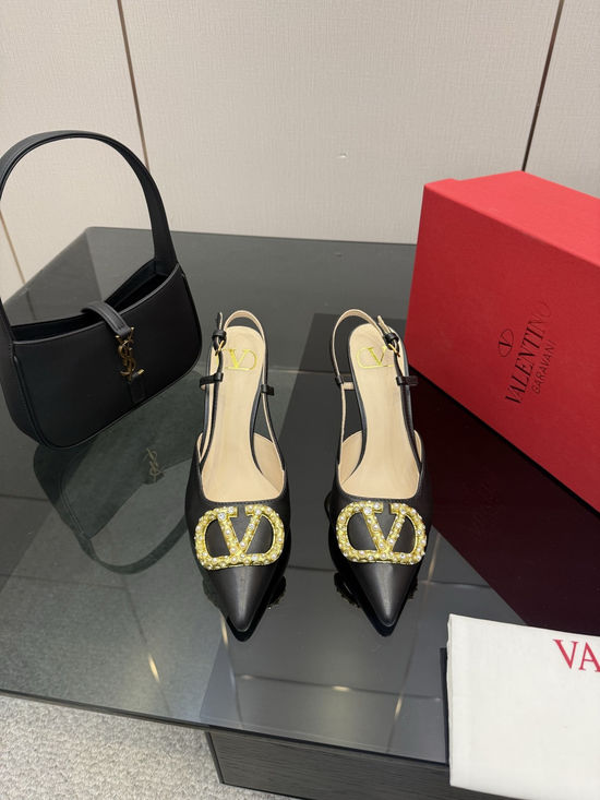Valentino Bowknot Design Comfortable Sheepskin Lined High Heels