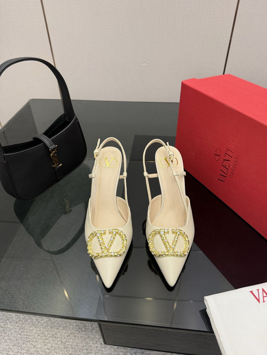 Valentino Bowknot Design Comfortable Sheepskin Lined High Heels