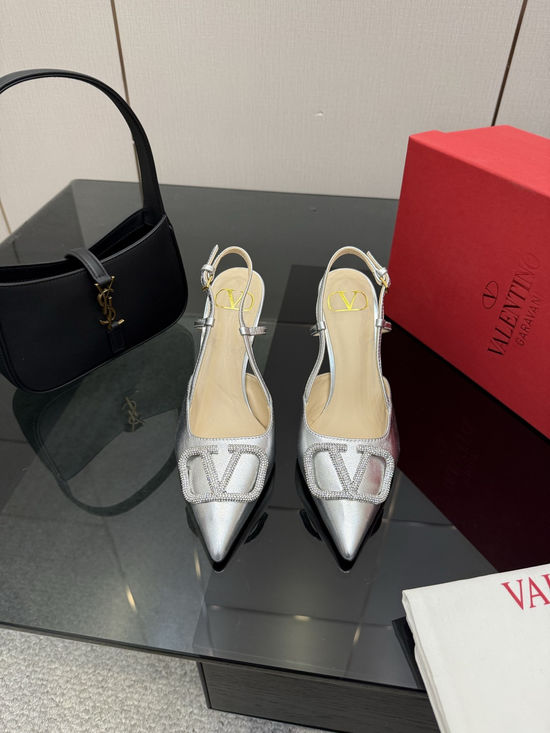 Valentino Bowknot Design Comfortable Sheepskin Lined High Heels