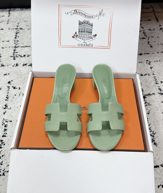 Hermes Embellished High Heel Slide Sandals Premium Quality