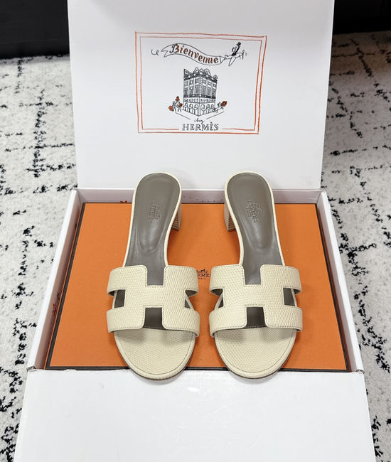 Hermes Embellished High Heel Slide Sandals Premium Quality