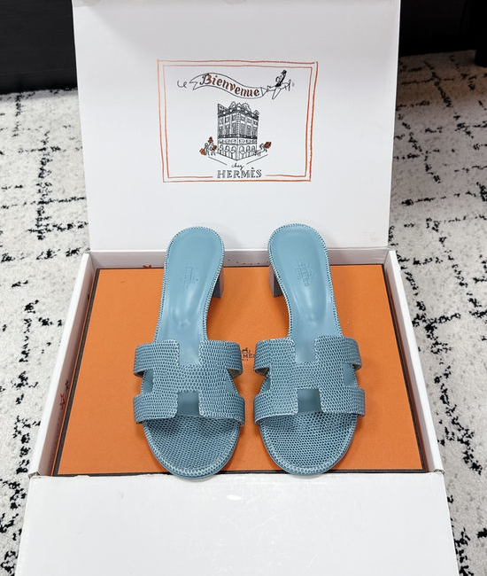 Hermes Embellished High Heel Slide Sandals Premium Quality