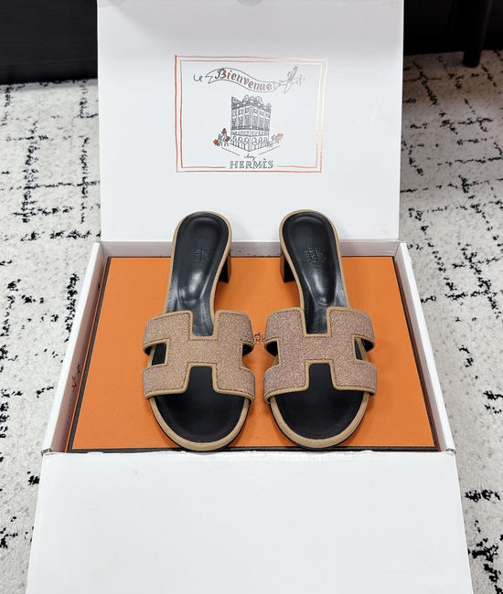 Hermes Embellished High Heel Slide Sandals Premium Quality