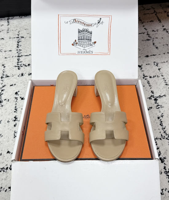 Hermes Embellished High Heel Slide Sandals Premium Quality
