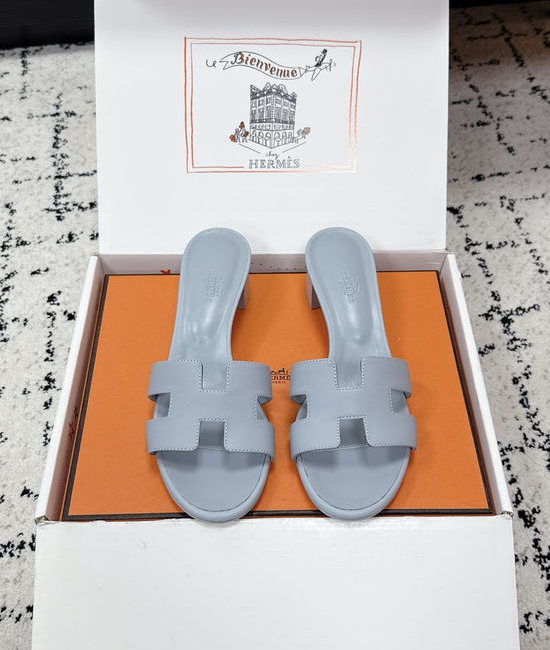 Hermes Embellished High Heel Slide Sandals Premium Quality