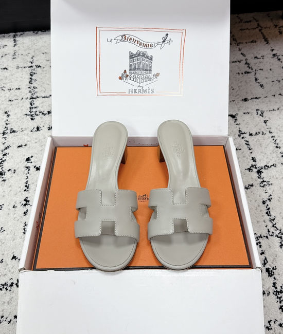 Hermes Embellished High Heel Slide Sandals Premium Quality