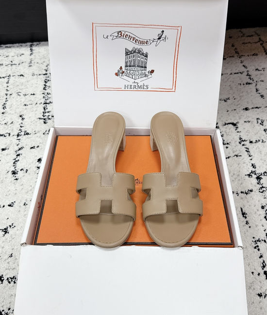 Hermes Embellished High Heel Slide Sandals Premium Quality