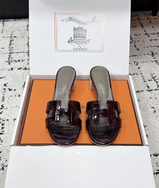 Hermes Embellished High Heel Slide Sandals Premium Quality